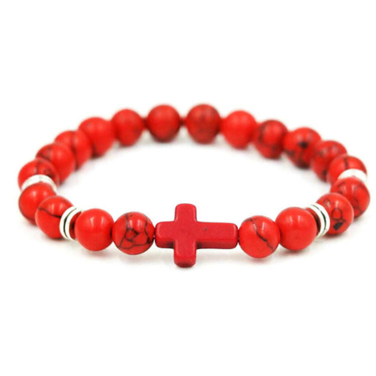 Cross Stone Bracelet