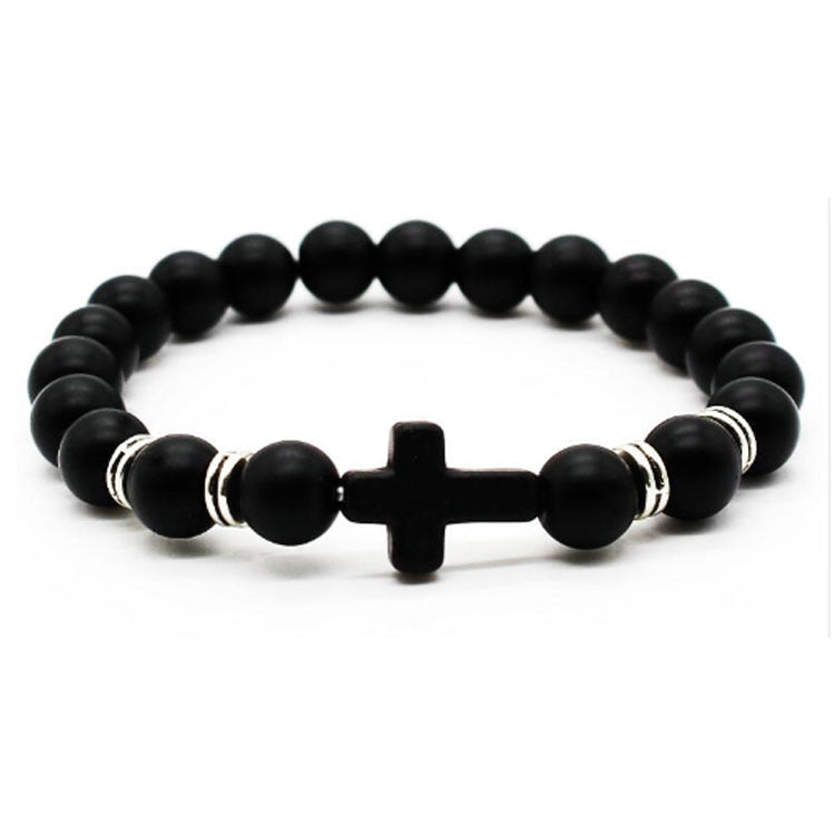 Cross Stone Bracelet